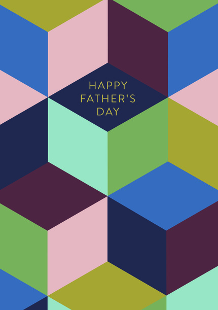 Father's Day Cubes Card