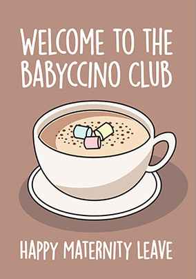 Babyccino Cup New Baby Card