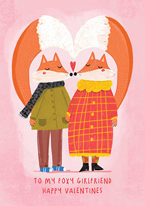 Foxy Girlfriend Valentine's Day Card