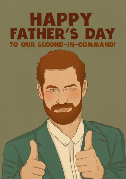 Second in Command Father's Day Card