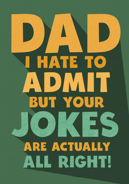 Dad Jokes Father's Day Card