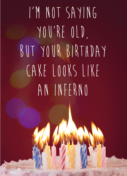 birthday cake inferno