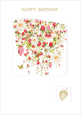 Strawberries Birthday Card