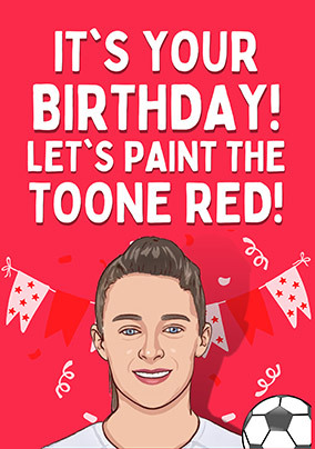 Time To Paint It Red Birthday Card