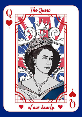 Queen of Our Hearts Condolence Card