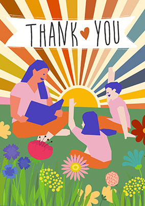 Thank You Learning Outdoors Card | Funky Pigeon