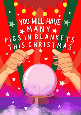 Many Pigs in Blankets This Christmas Card