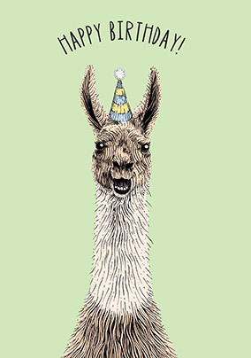 LLama Birthday Card