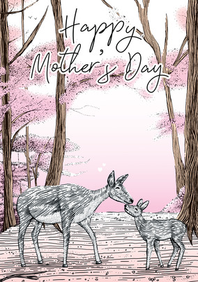 Mother's Day Deer Card