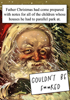 Parallel Park Christmas Joke Card