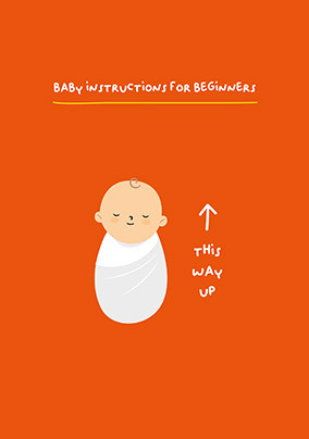 Bay Instructions for Beginners New Baby Card