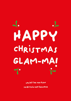 Glam-ma Christmas Card