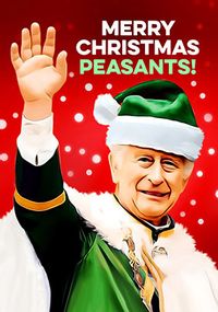 Tap to view Peasants Spoof Christmas Card
