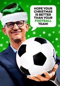 Tap to view Better than Your Team Spoof Christmas Card