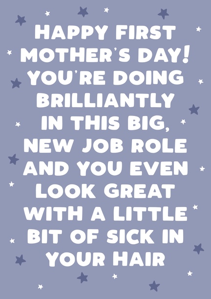 New Mum First Mother's Day Card