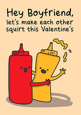 Make Each Other Squirt Boyfriend Valentine Card