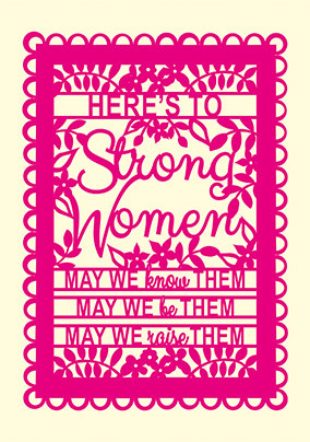 Strong Women Birthday Card