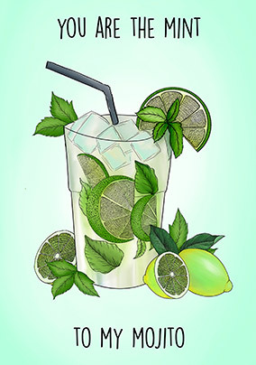 Mint to My Mojito Valentine's Day Card