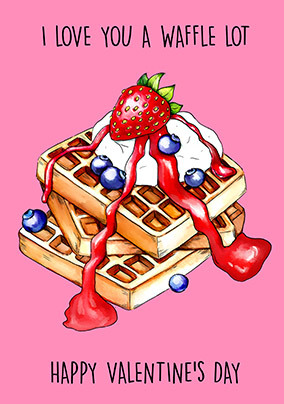 Waffle Lot Valentine's Day Card
