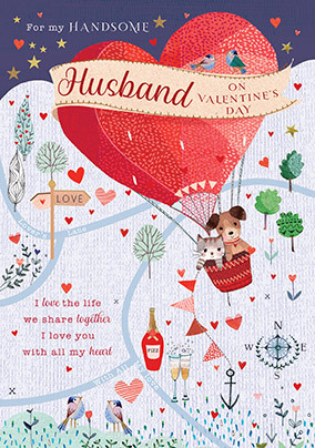 Handsome Husband Valentine Card