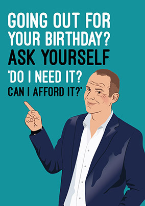 Going Out for Your Birthday Card