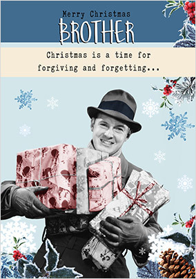 Forgiving & Forgetting Brother Christmas Card