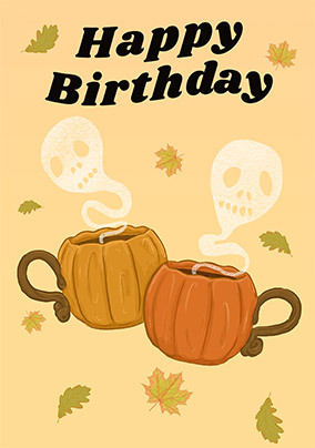 Ghouls and Pumpkins Birthday Card