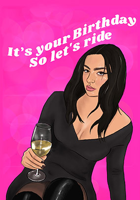 Lets Ride Birthday Card