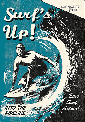 Surfer Birthday Card