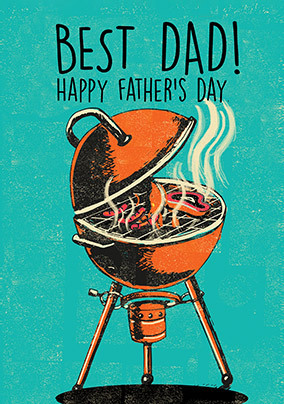Best Dad BBQ Father's Day Card