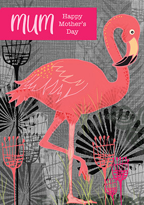 Mum Flamingo Mother's Day Card