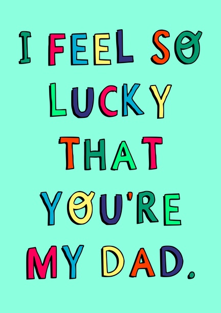 So Lucky Father's Day Card