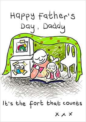 Fort That Counts Father's Day Card