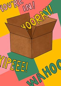 Tap to view Hooray Moving Box Card