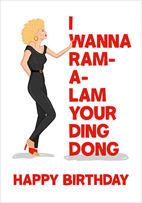 Ram-a-Lam Your Ding-Dong Birthday Card