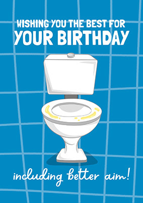 Better Aim Birthday Card