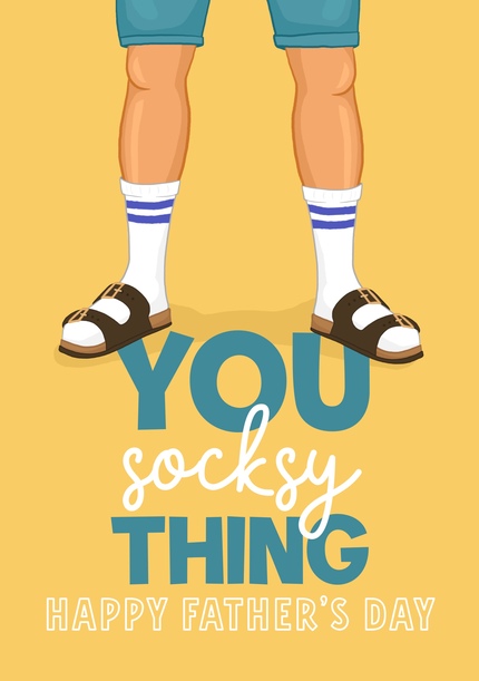 You Socksy Thing Father's Day Card