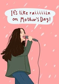 Tap to view Like Rain on Mother's Day Spoof Card