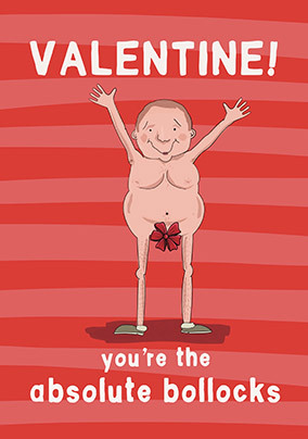 Valentine the Absolute Bollocks Card