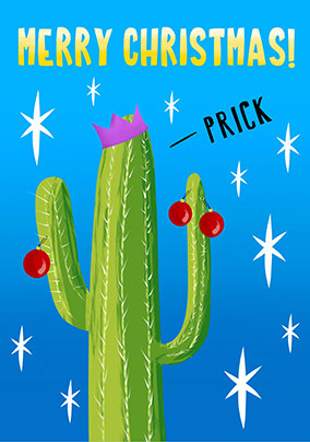 Prickly Cacti Christmas Card