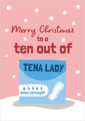 Ten Out of Spoof Christmas Card