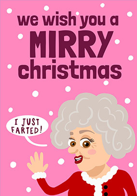 Mirry Christmas Spoof Christmas Card