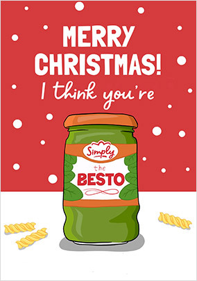 I Think You're Besto Spoof Christmas Card