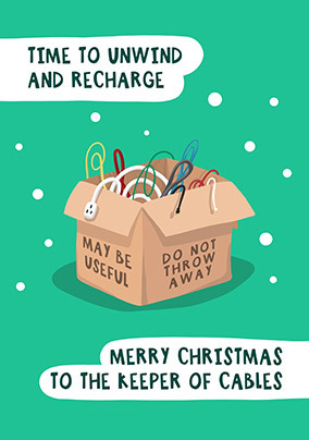 Unwind and Recharge Christmas Card