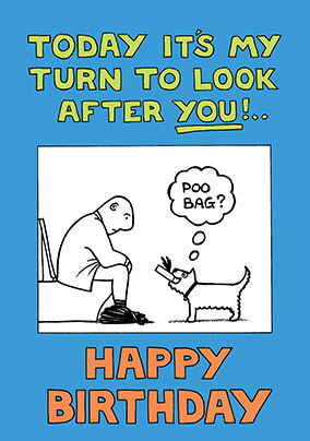 Poo Bag Birthday Card