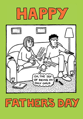 Only Child Father's Day Card