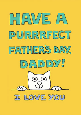 Cat Daddy Funny Father's Day Card