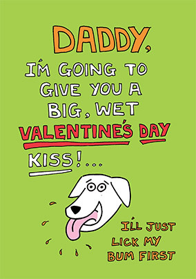Daddy from Dog Valentine's Day Card