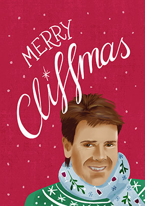 Merry Cliffmas Spoof Christmas Card