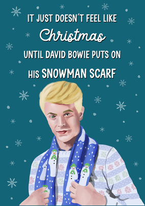 ZDISC-Snowman Scarf Christmas Card